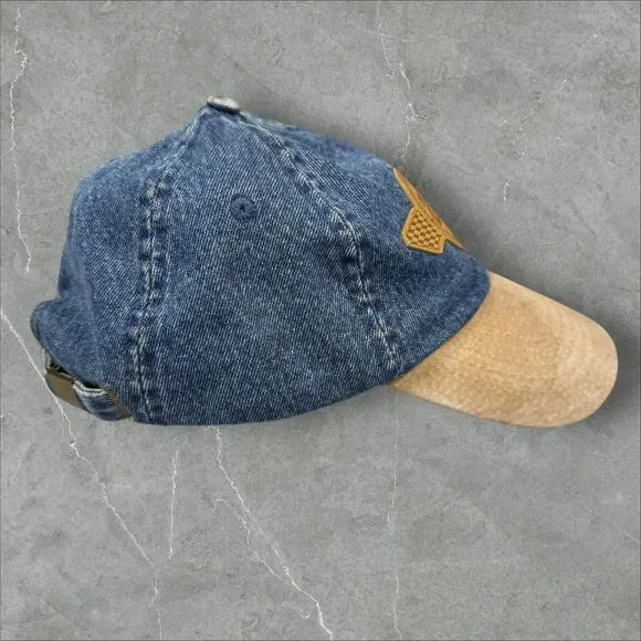 Vintage Jeff Gordon Suede & Denim Adjustable Nascar Racing #24 Hat - Picture 5 of 8